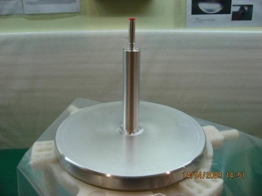 13-inch showerhead with center stem for process gas delivery