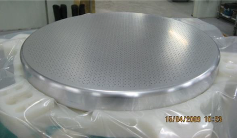 15-inch perforated aluminum showerhead plate for CVD chamber
